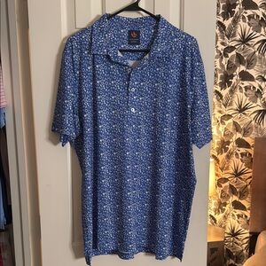 Orvis Blue Patterned Men's Shirt